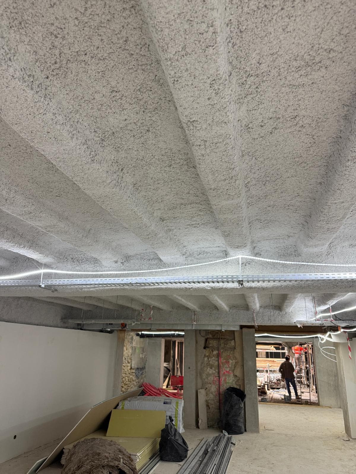 Protection incendie et flocage coupe-feu – 71 Faubourg Saint-Martin