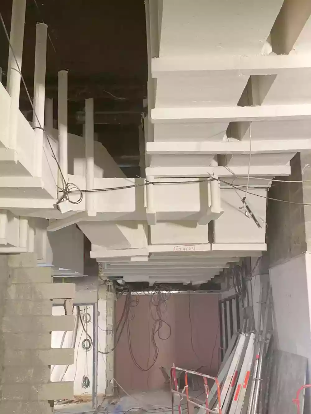 Gaine staff pour extraction de fumée — chantier EOLE RER E