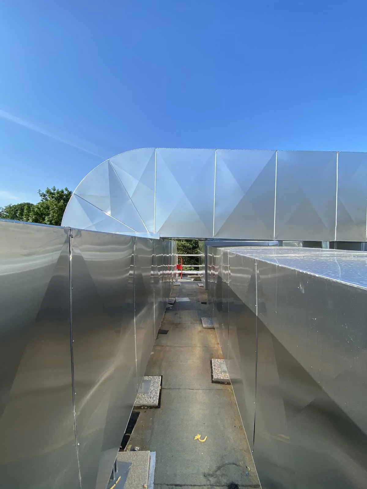 Tôle isoxal, chantier Clamart