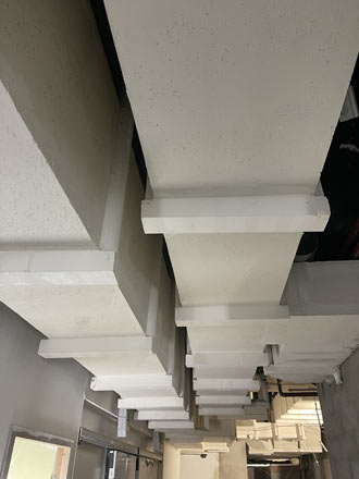 Réalisation de gaine en Staff de désenfumage et ventilation - chantier d'Eole